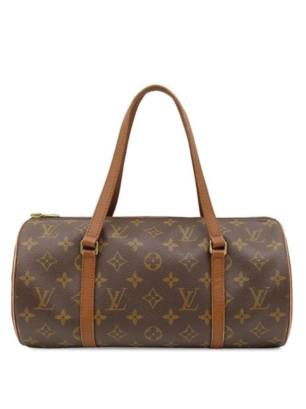 Louis Vuitton Handbag Papillon 30 Monogram Canvas Gold Brown Boston Vintage